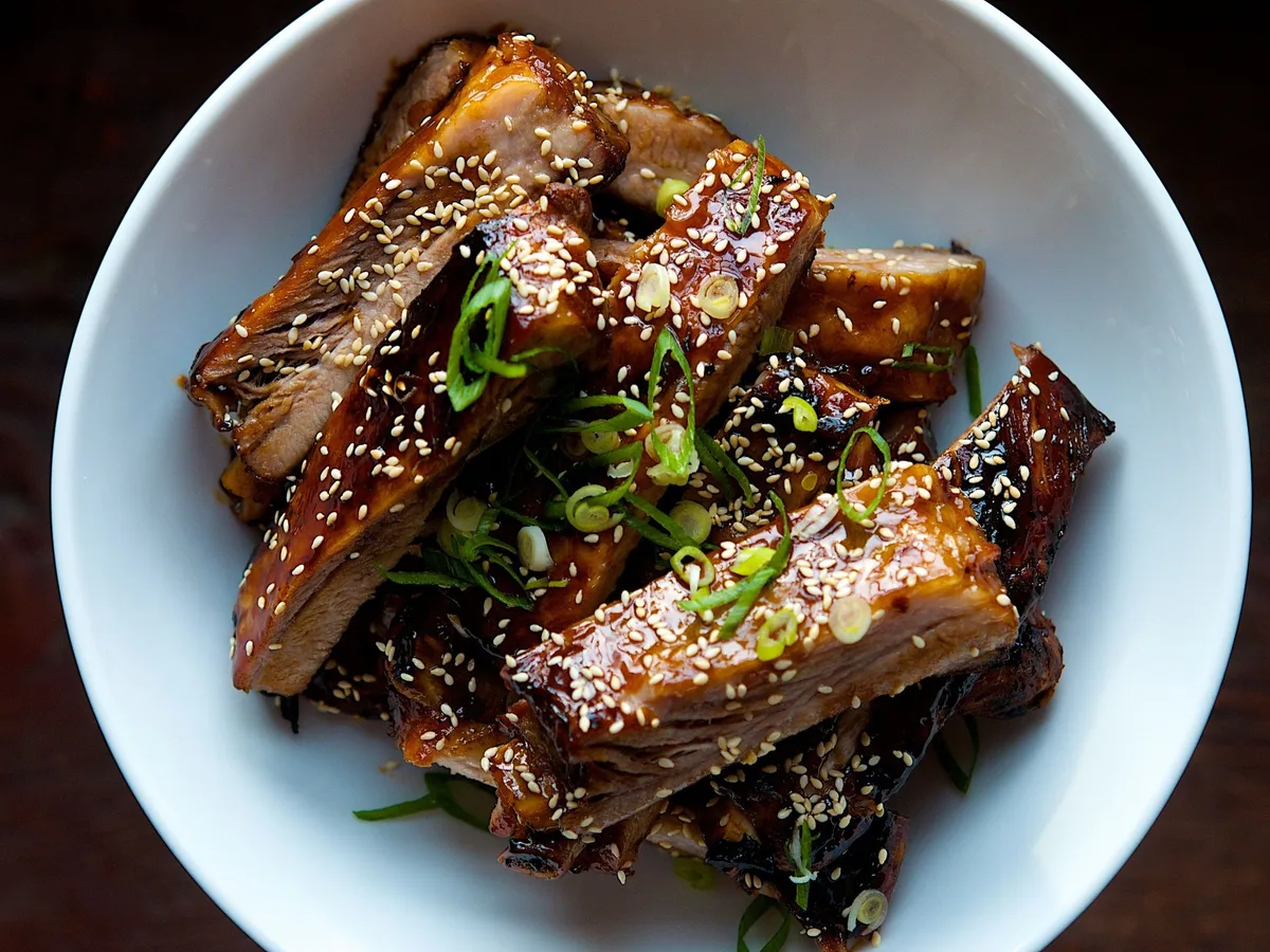 HONEY RIBS AND RICE