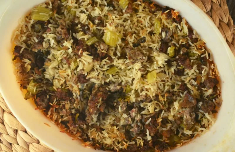Hot Sausage and Rice Casserole