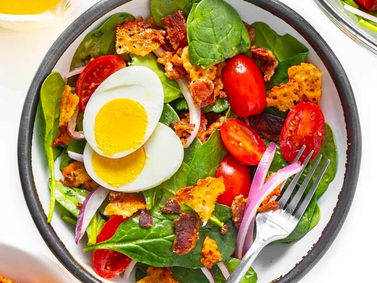 Hot Spinach Salad