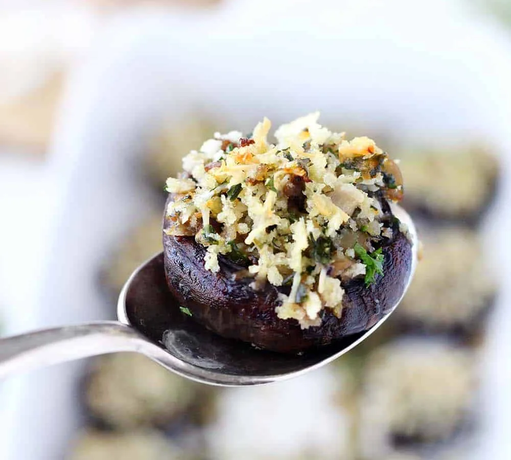 Hot Stuffed Mushrooms