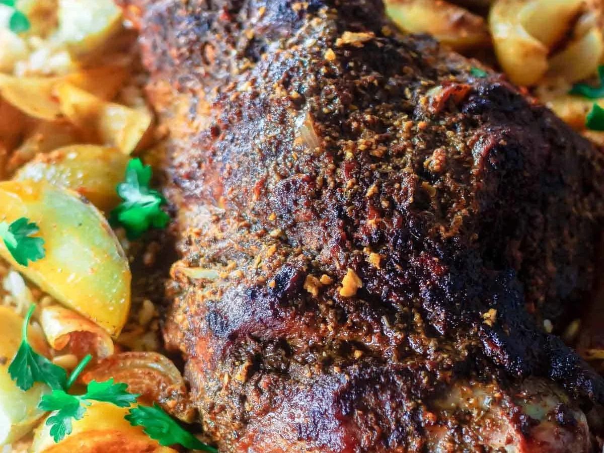 Iceland − Leg Of Lamb with Caramel Potatoes