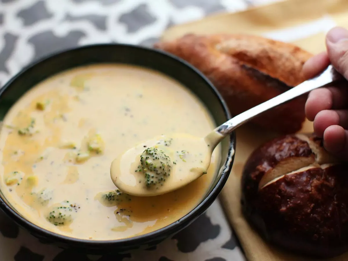 Jarlsberg Cheese and Broccoli Soup