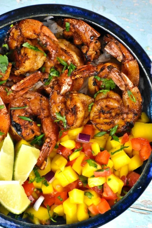 Jerk Shrimp with Sweet Jamaican Rice
