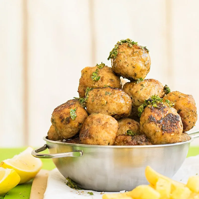 Keftehes - Fried Minced Balls With Herbs