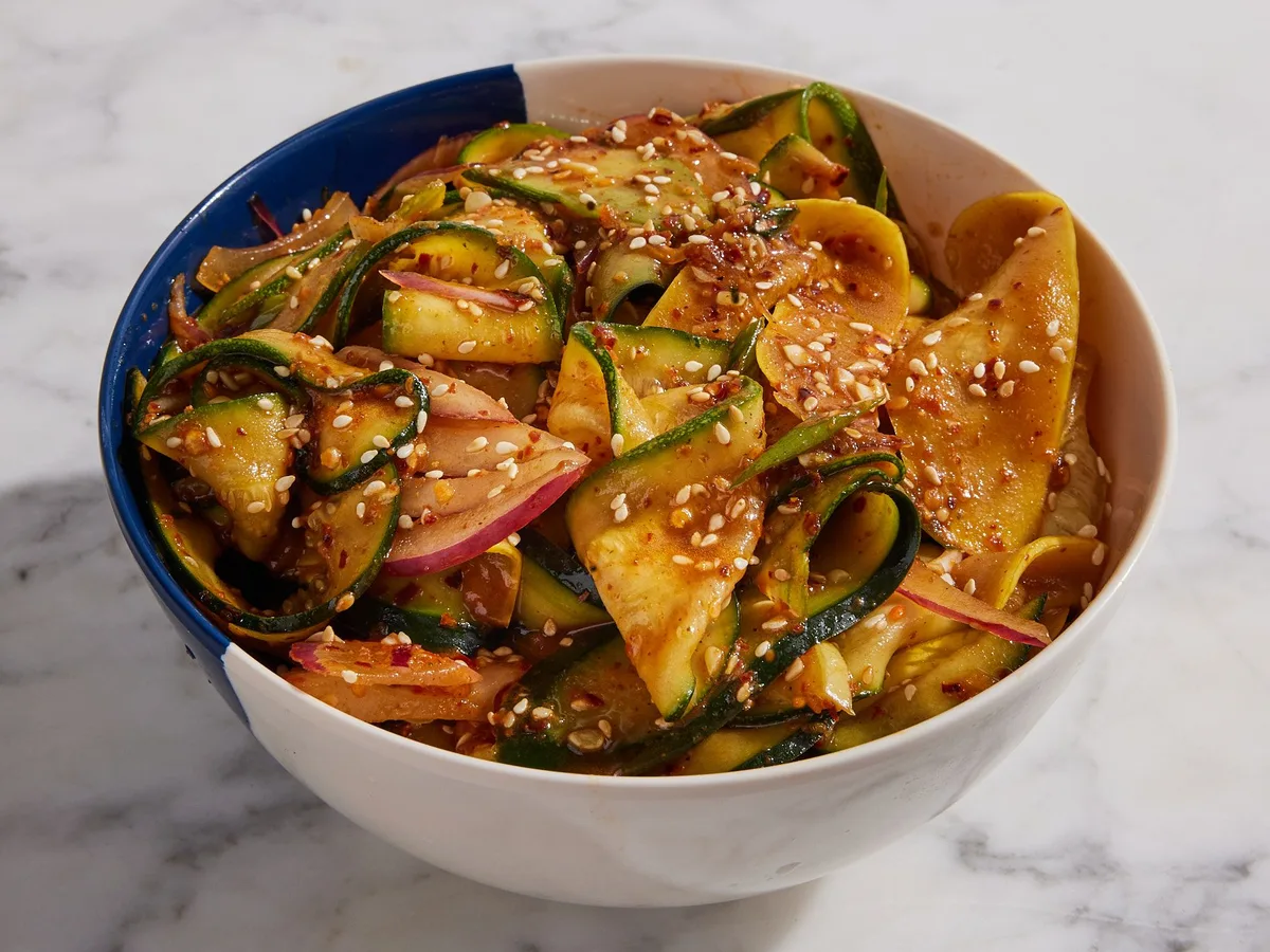 Korean Zucchini Salad (Hobak Namul)