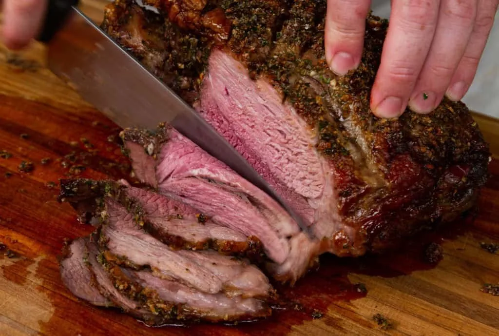 Leg Of Lamb With Lemon-Mint Sauce