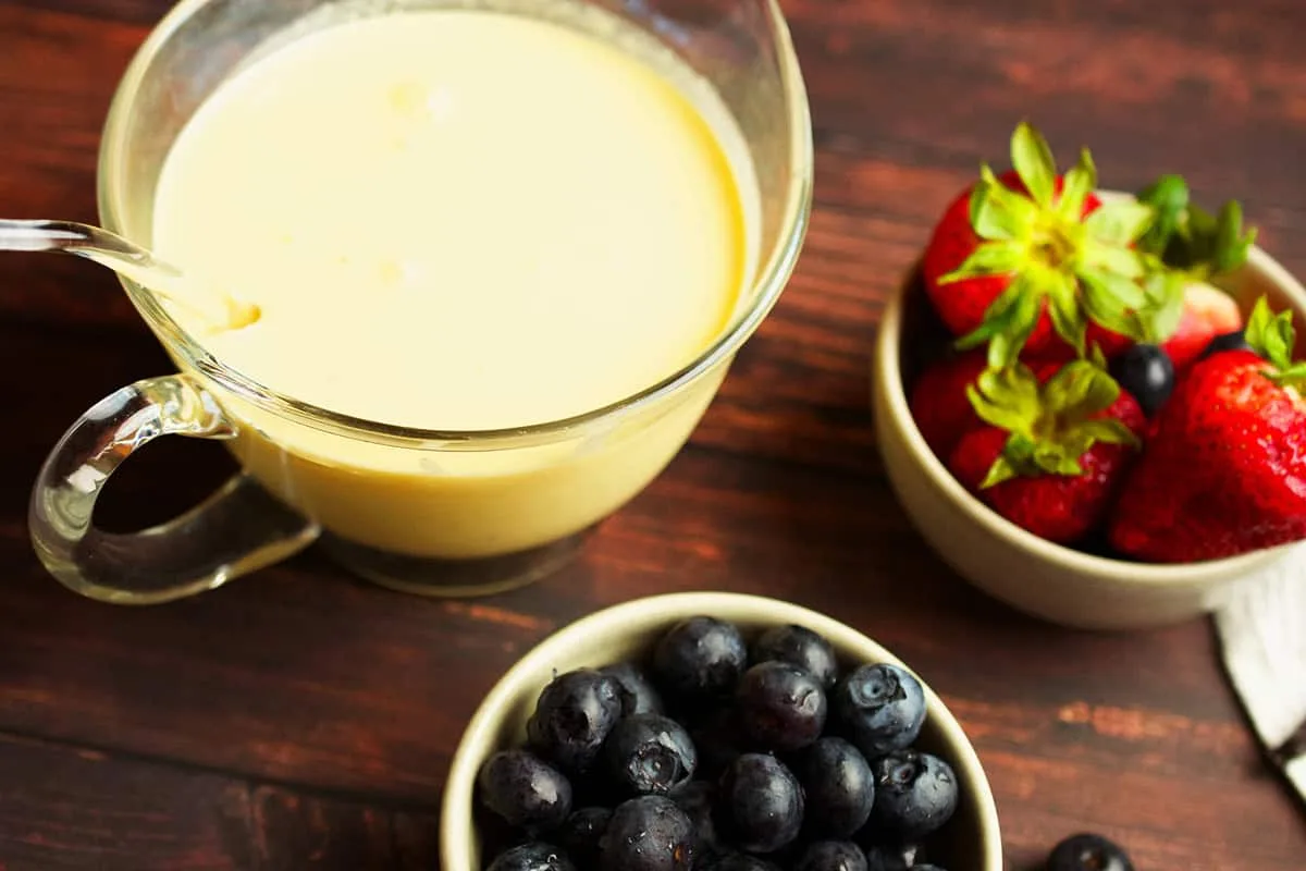 Lemon Curd Anglaise Sauce