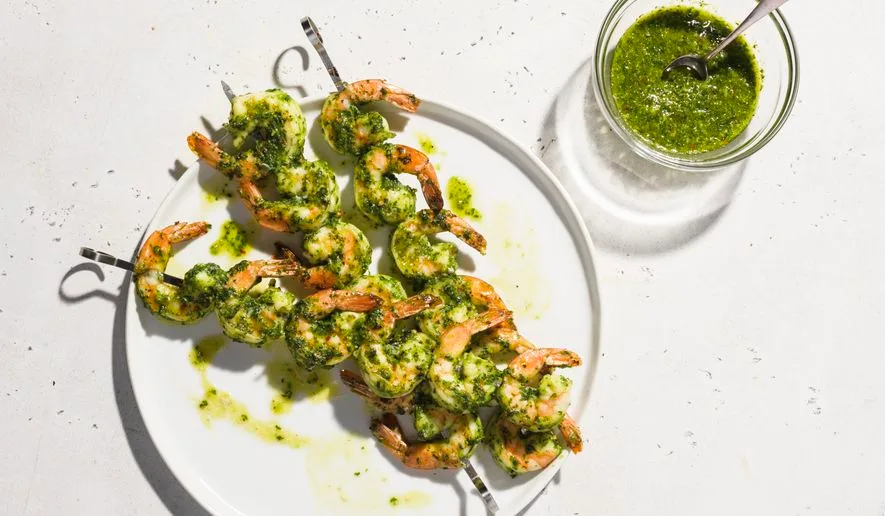 Lemon−Garlic Broiled Shrimp