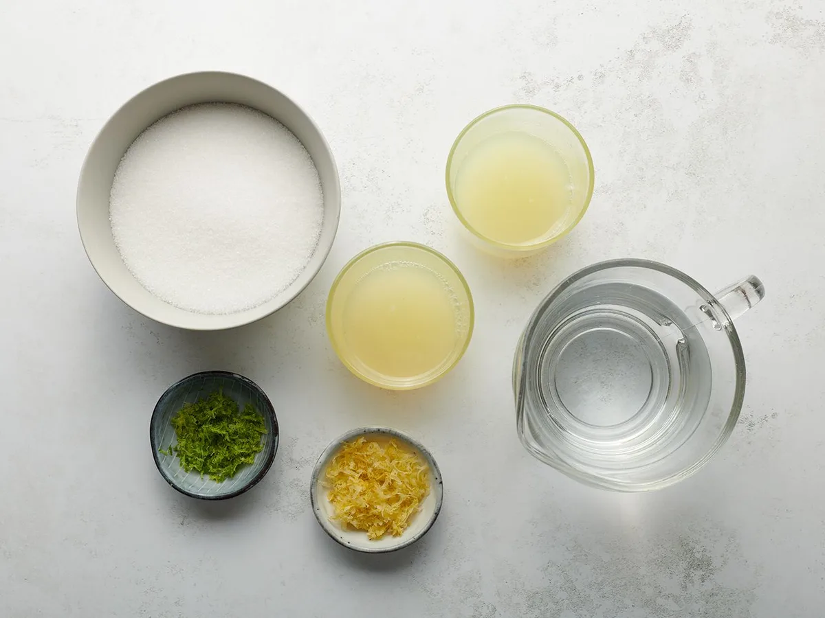 Lemon, Lime and Peppermint Sorbet