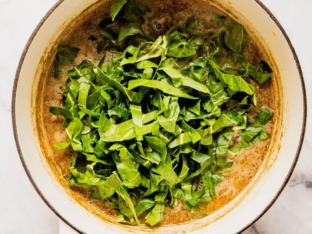 Lentil and Chard Pasta