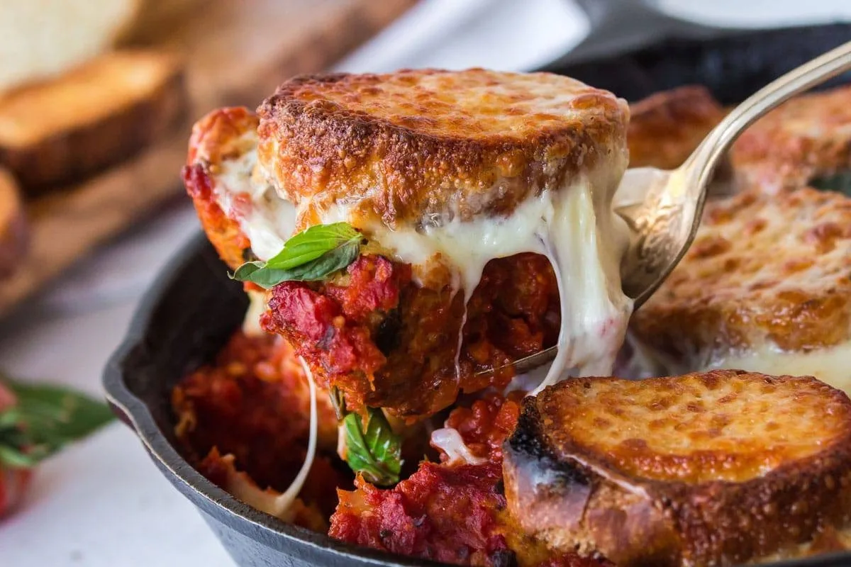 Italian Meatball Sandwich Casserole