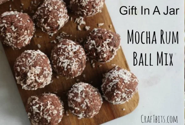 MOCHA RUM BALLS MIX IN A JAR