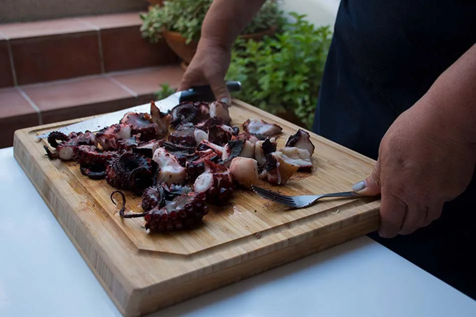 Octopus Cooked In Wine