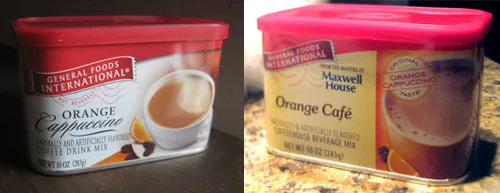 Orange Cappuccino Coffee Mix