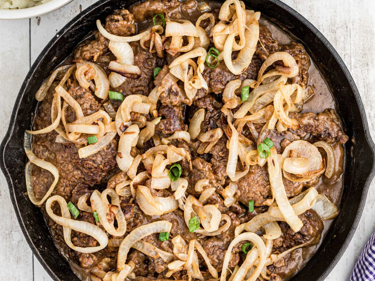 Pan Broiled Liver-Onion Gravy