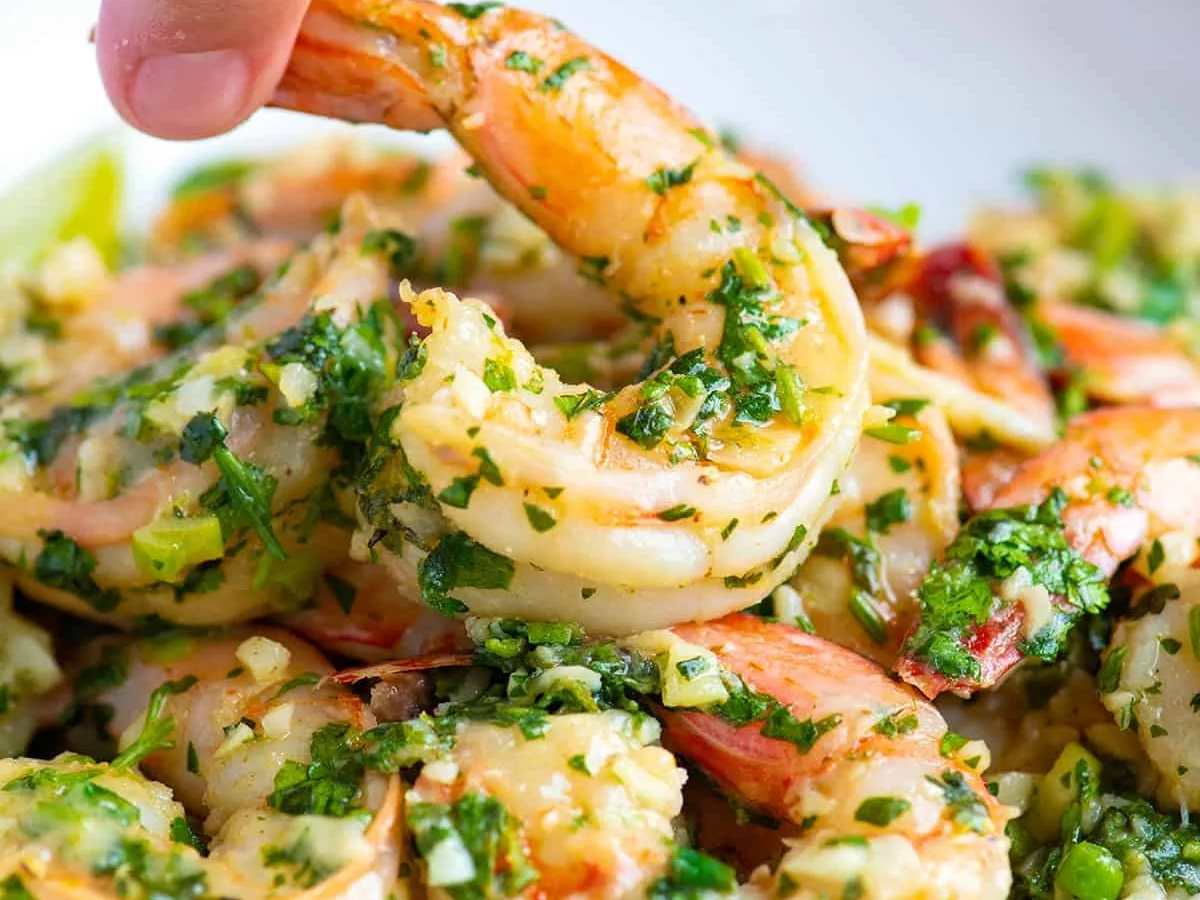 Papaya Garlic Shrimp