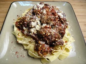 Pasta Alla Caruso (Chicken Liver Pasta)