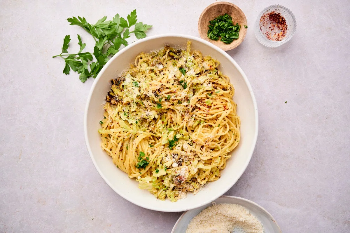 Pasta Cabbage Please
