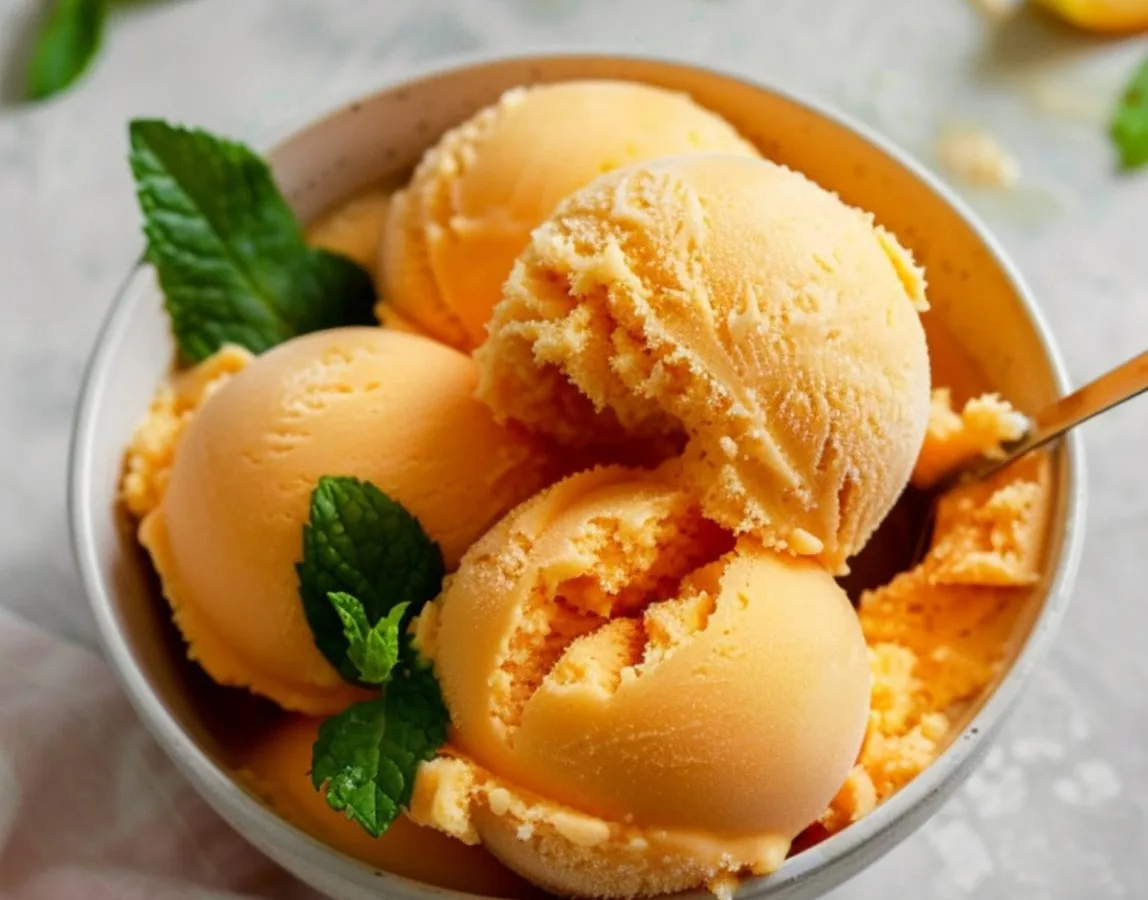 Peach, Apricot or Pear Sorbet