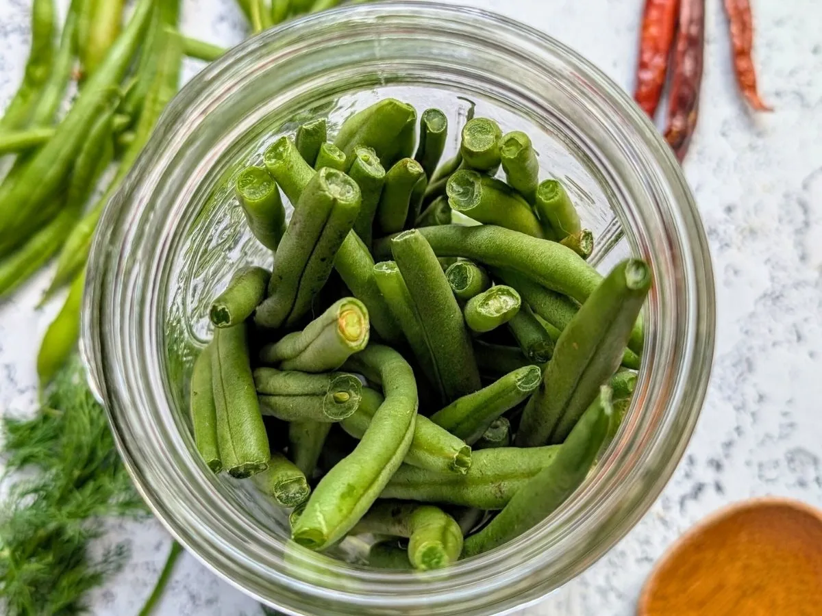 Pickled Pole Beans