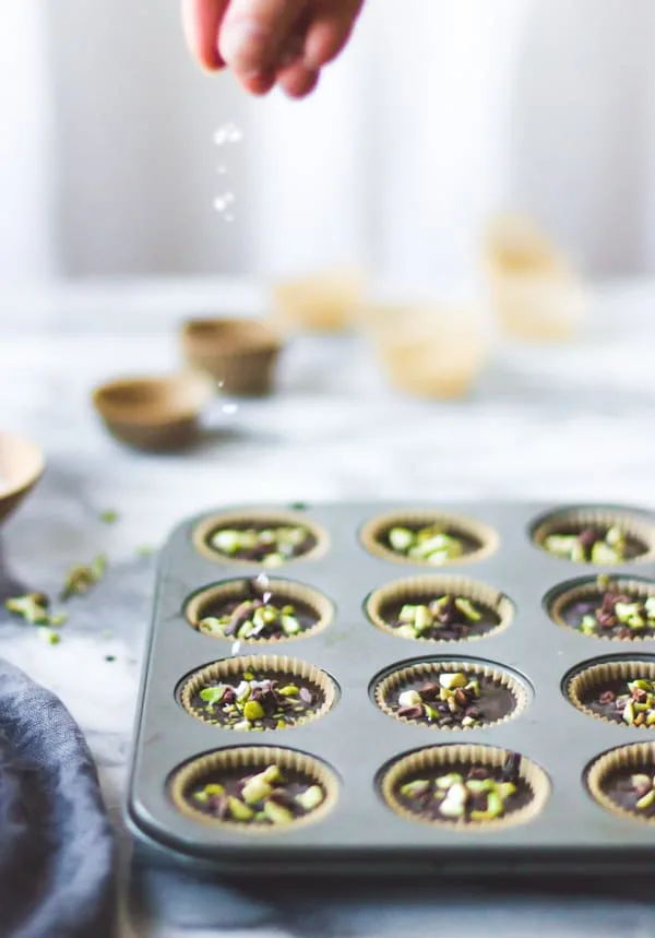 Pistachio-Chocolate Checkers
