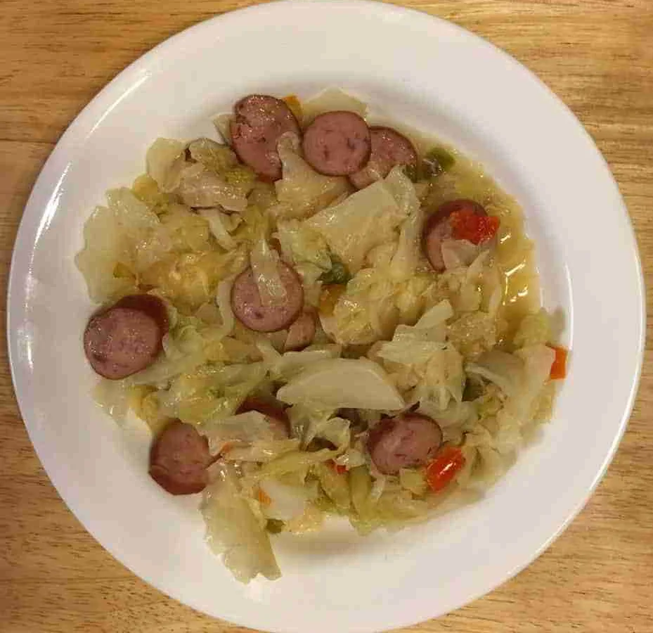 Polish Sausage and Cabbage