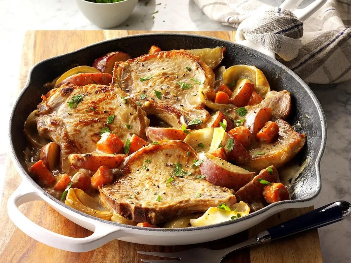 Pork Chop Skillet Meal