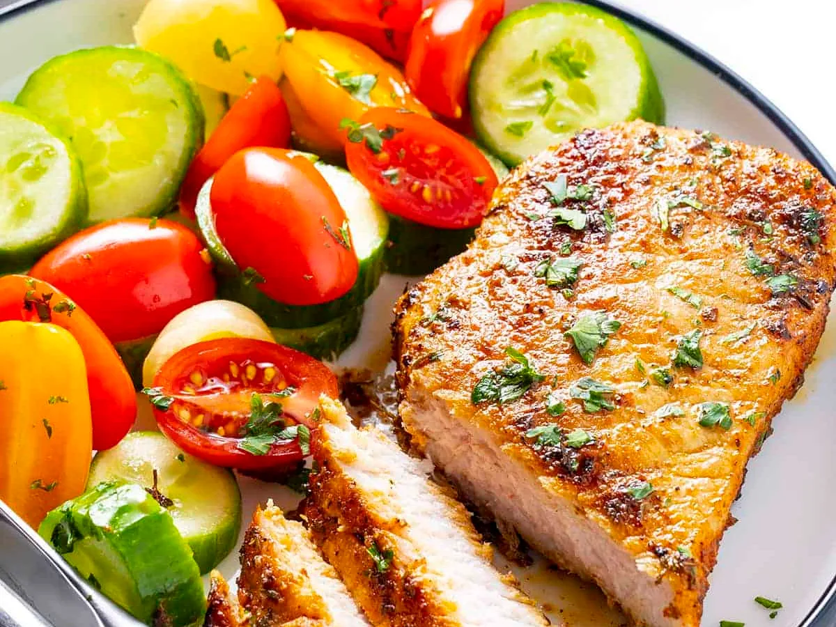 Pork Chops & Garden