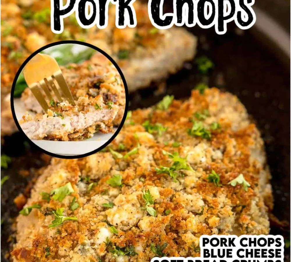 Pork Chops with Blue Cheese Gravy