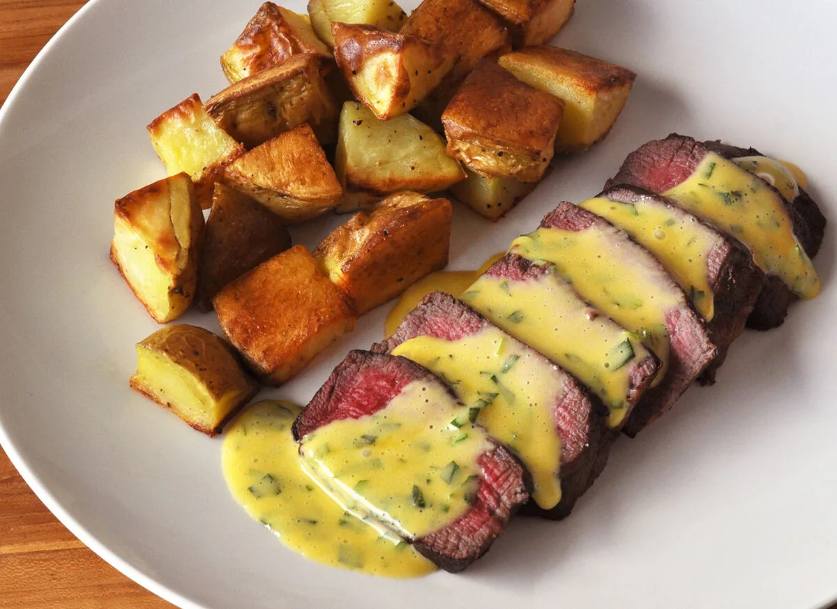 Pork Tenderloin With Bearnaise Sauce