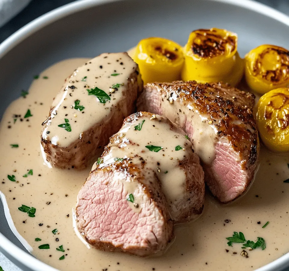 Pork with Lemon Dijon Cream Sauce