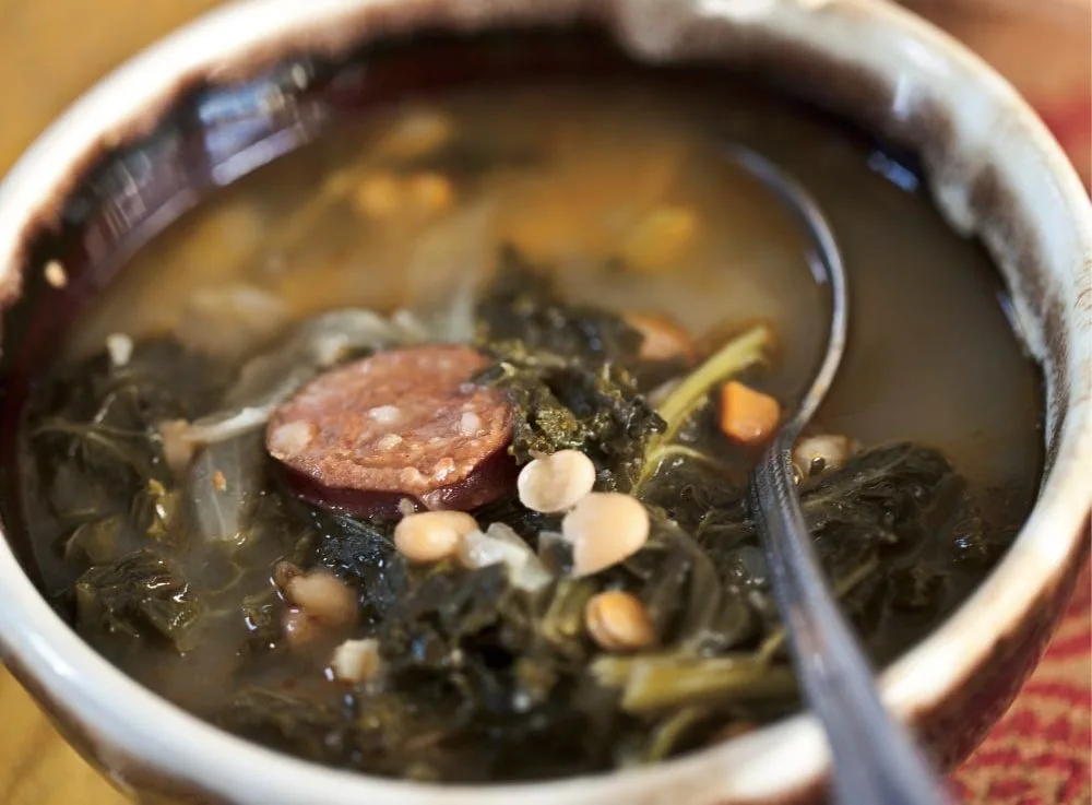 Portuguese Kale And Clam Soup