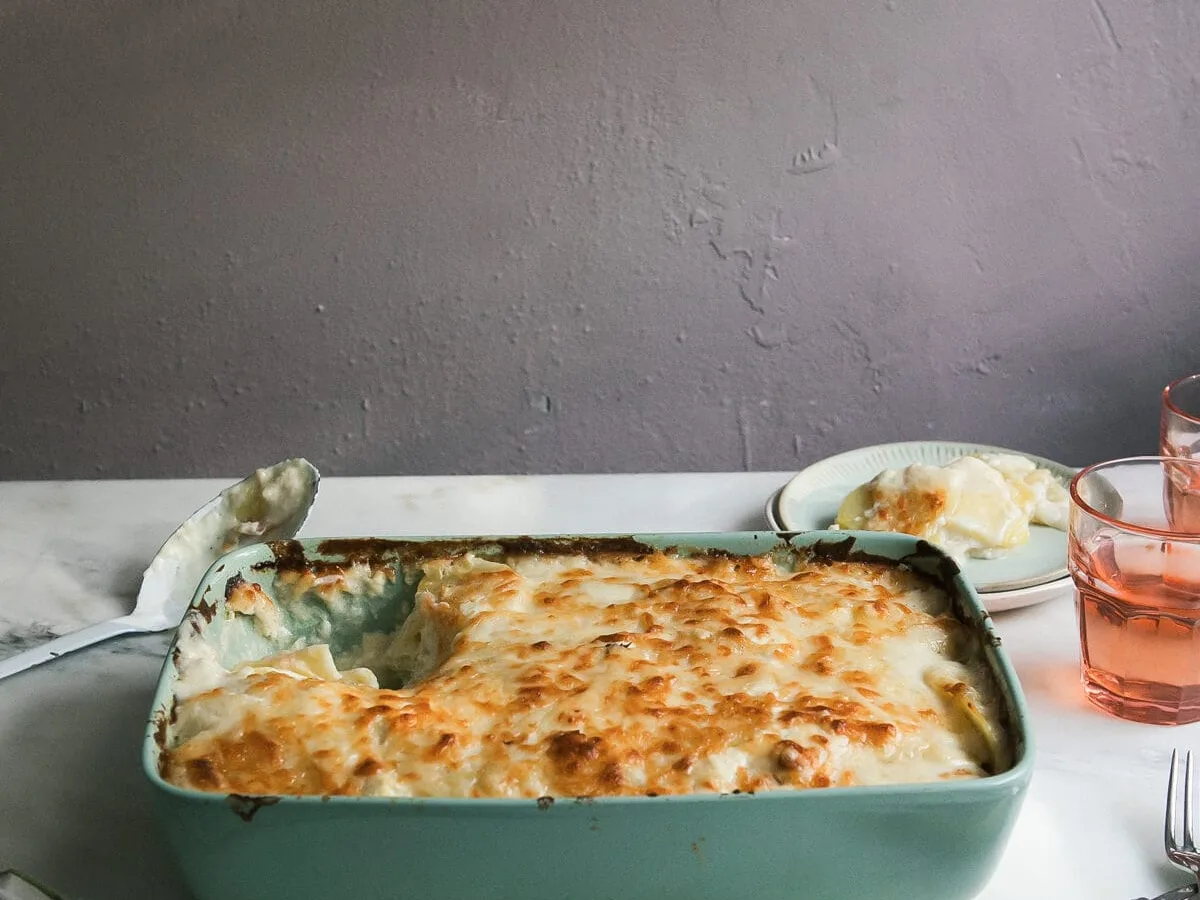 Potato And Goat Cheese Gratin