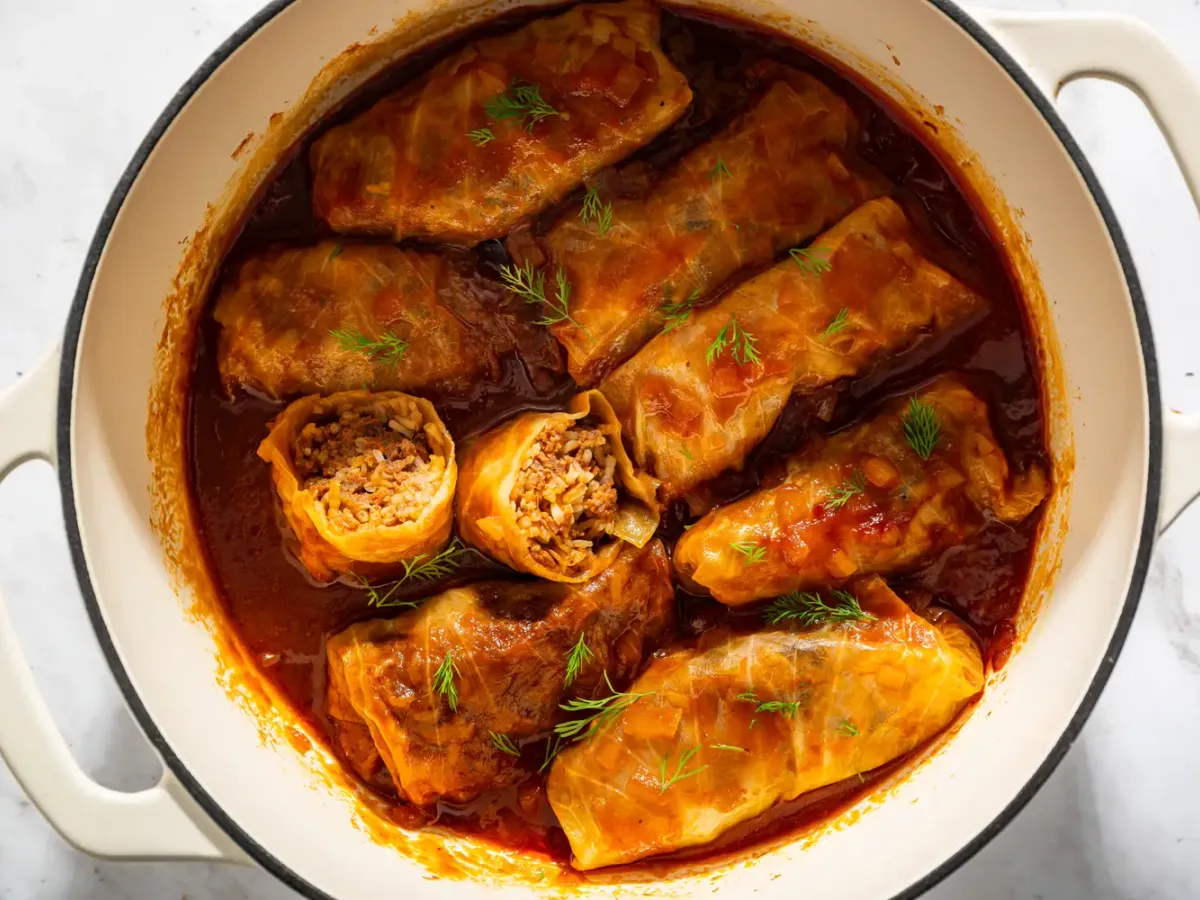 Potato Stuffed Cabbage