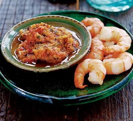 Prawns with Peanut Sauce