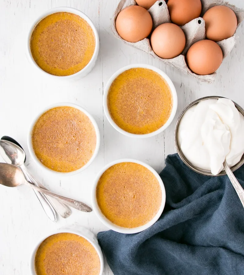 PUMPKIN RAISIN CUSTARDS