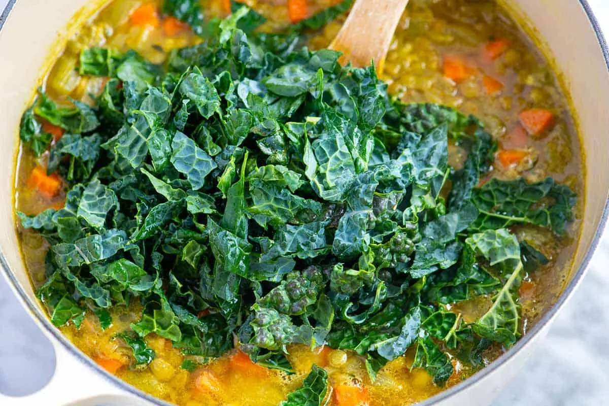 Quick Lentil-Kale Soup