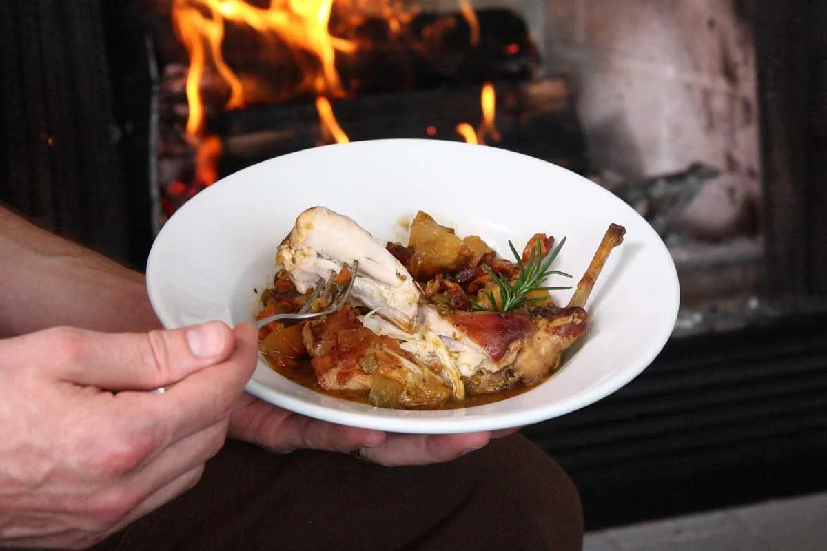 Rabbit Coq Au Vin