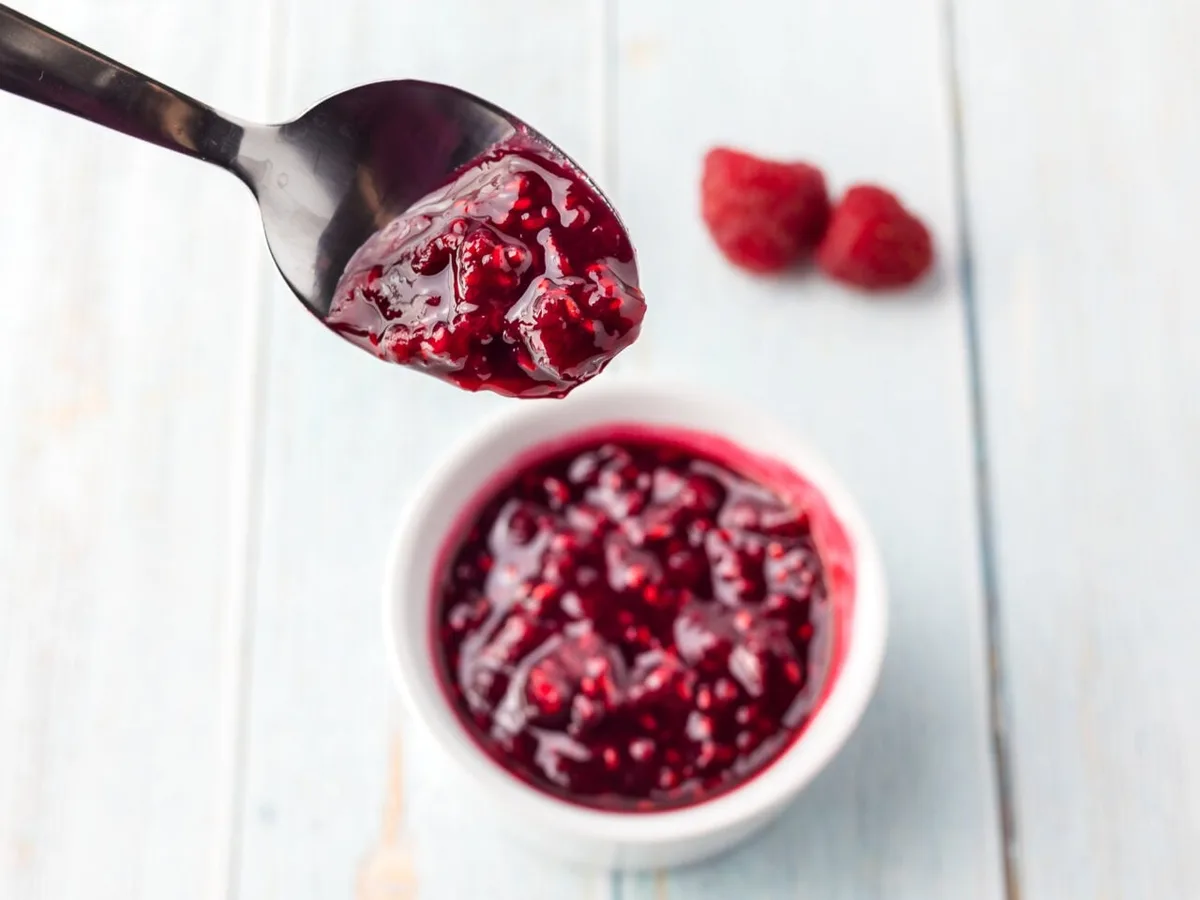 Raspberries in Love Sauce