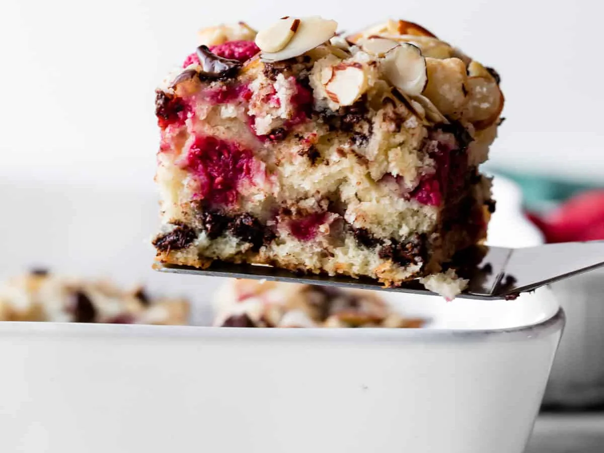 Raspberry Crumb Coffee Cake With Vermont Maple Frosting