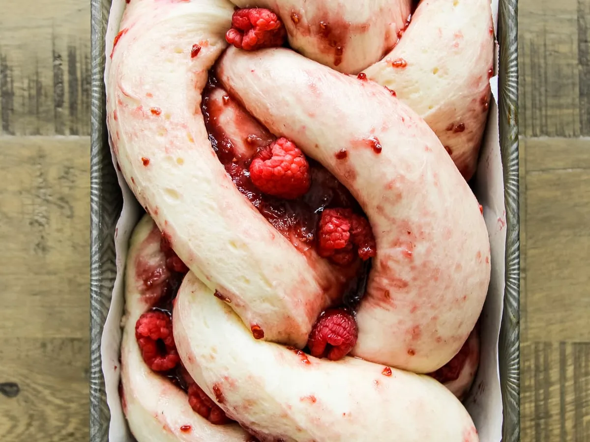 Raspberry Marshmallow Bread