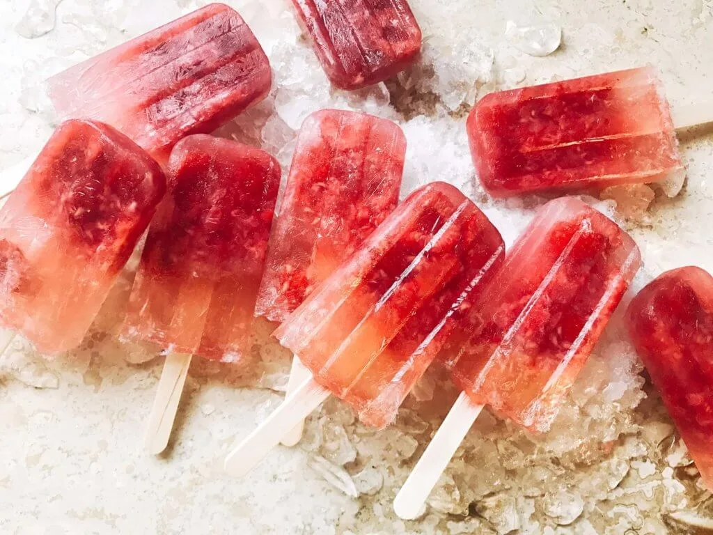 Raspberry Popsicles