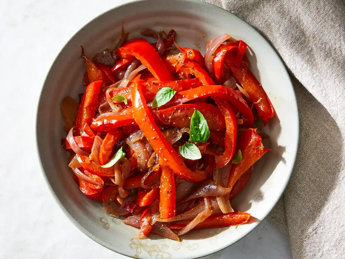 Red Bell Pepper Pancakes