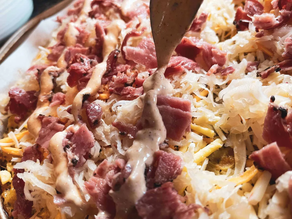 Reuben Pizza
