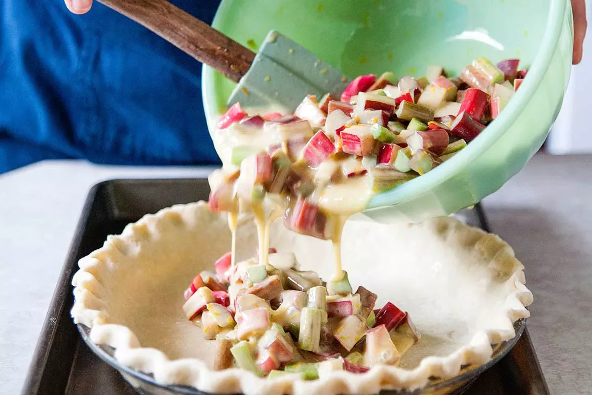 Rhubarb Custard Pie