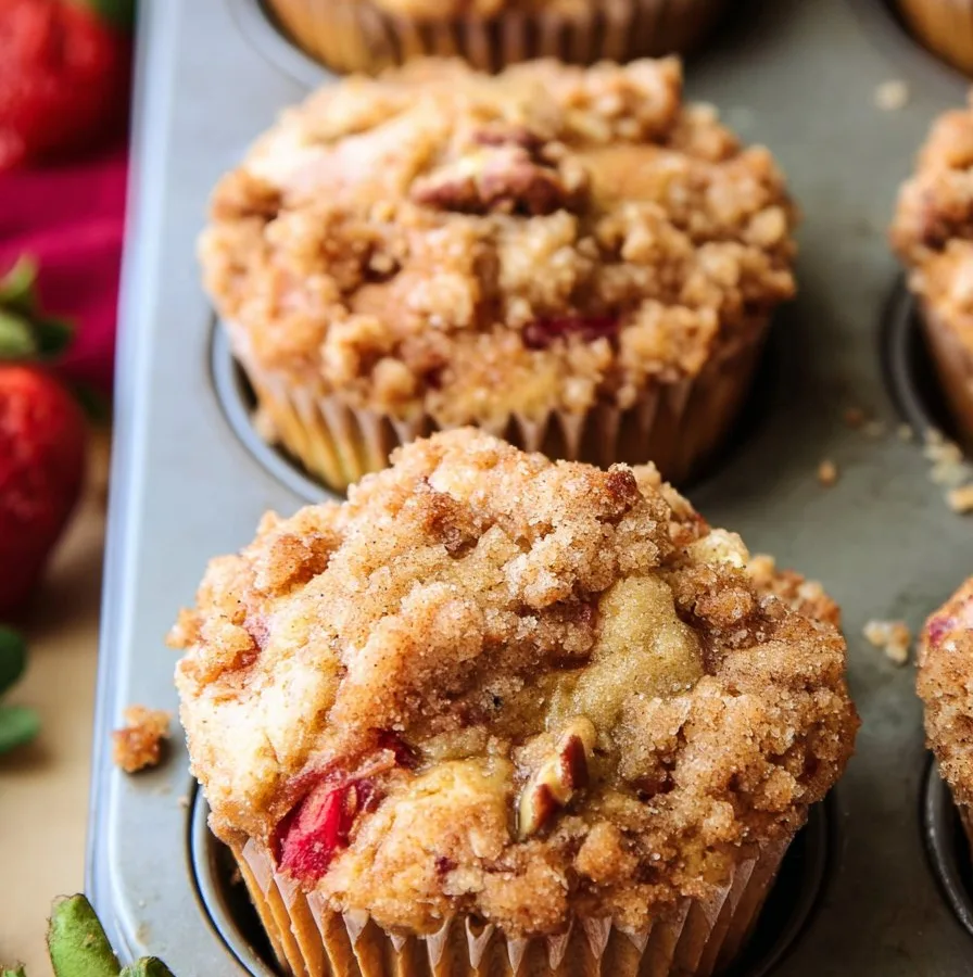 Rhubarb-Pecan Muffins