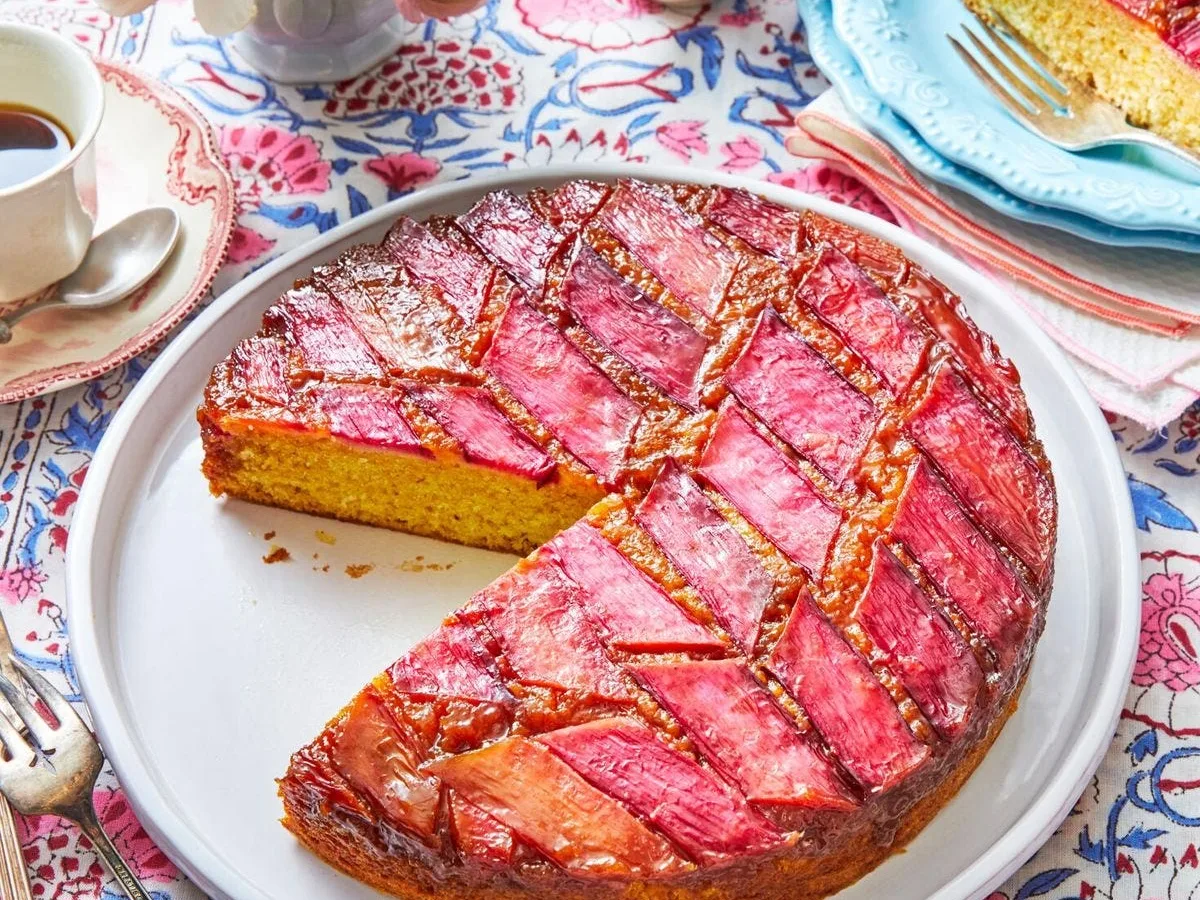 Rhubarb Upsidedown Cake