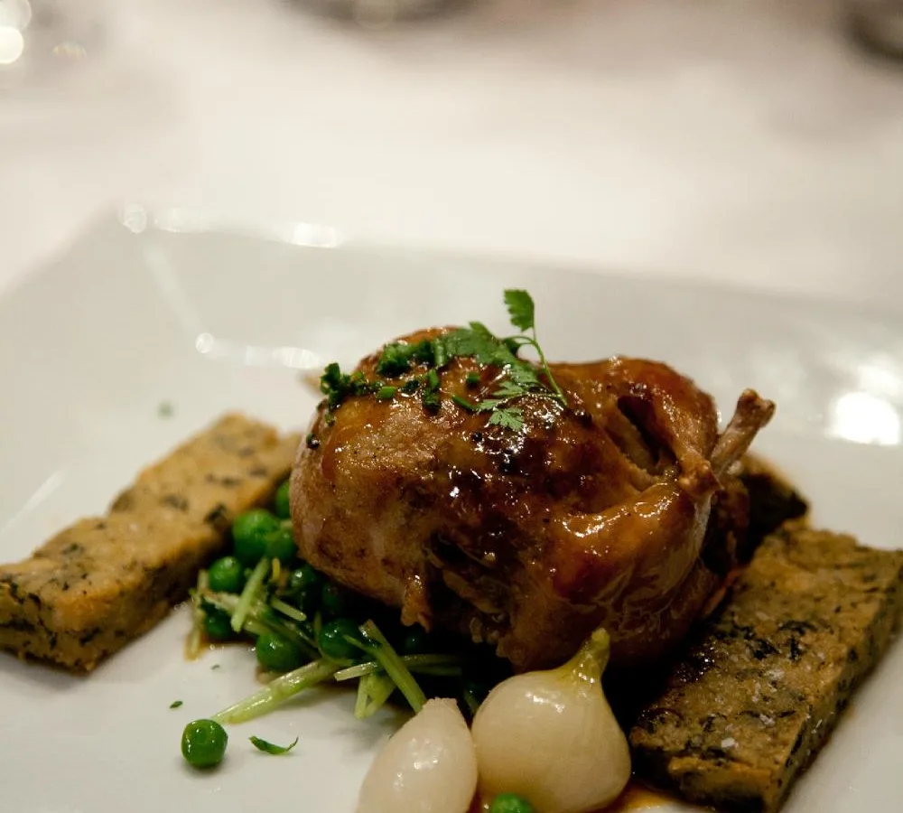 Roast Quail Stuffed with Foie Gras