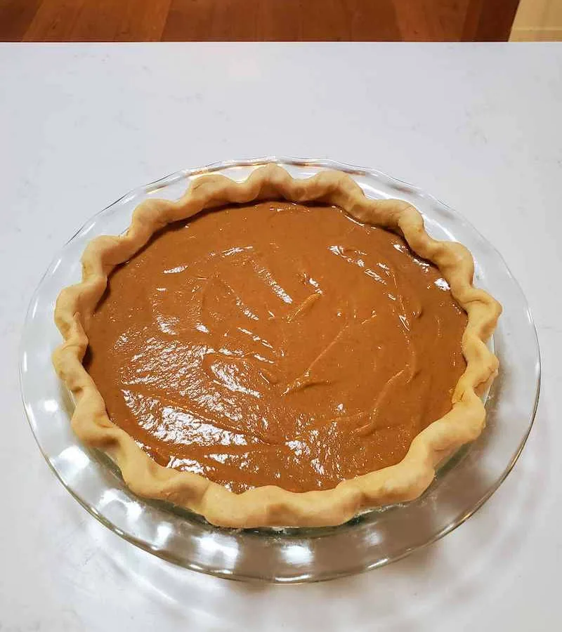 Roasted Butternut Squash Custard Pie