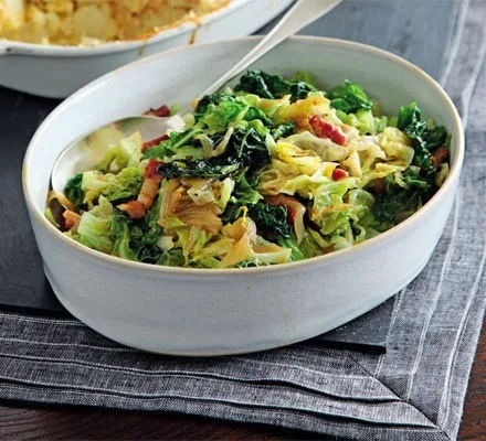 Roasted Cabbage with Bacon